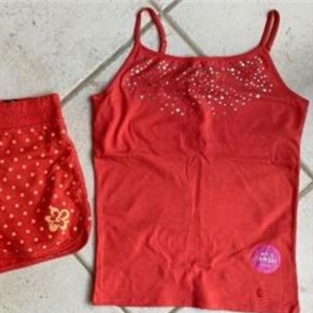 NWT Girls LIMITED TOO Tank Top/Shorts Sz 18 2 pc